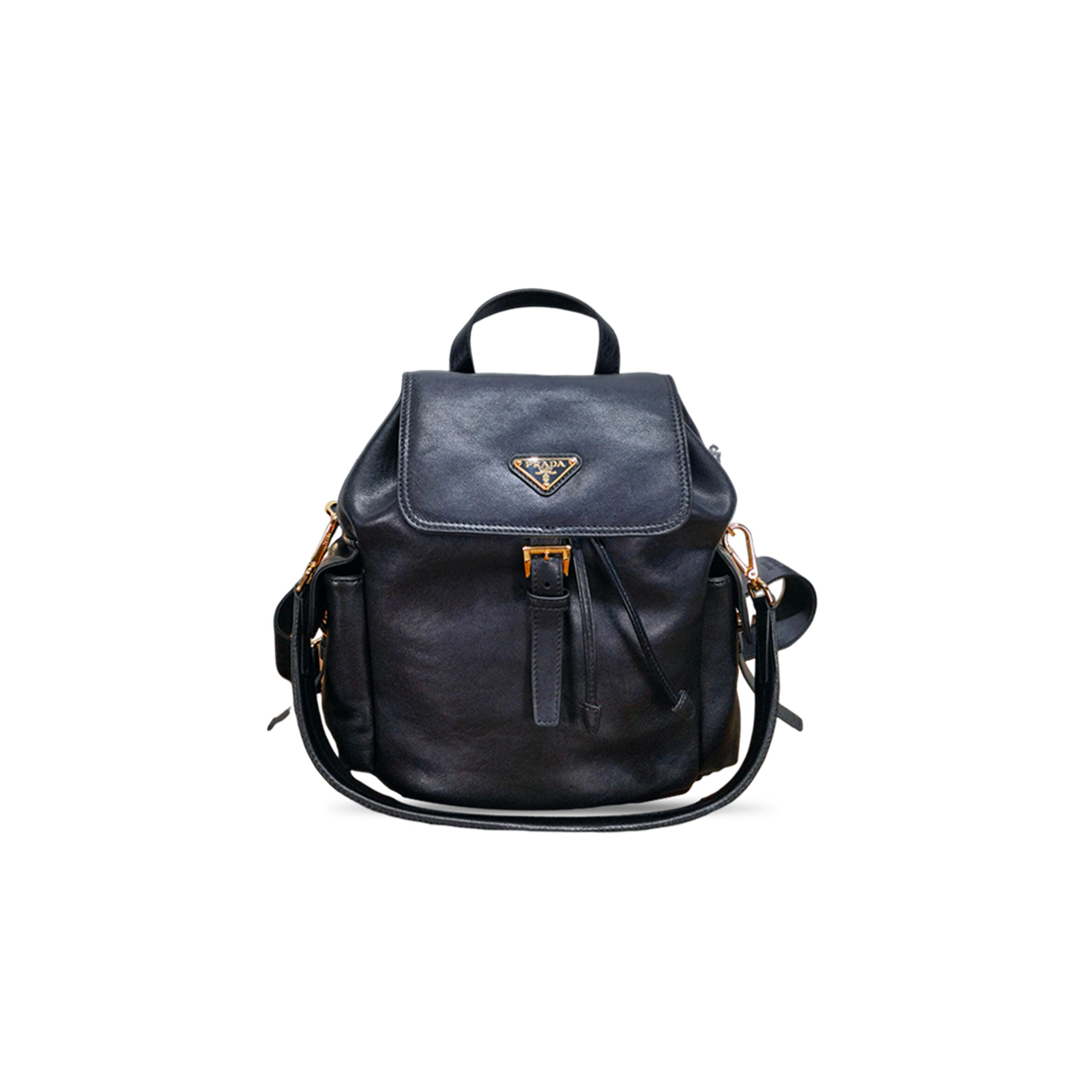 PRADA SIENNA EXPLORE MEDIUM NAPPA LEATHER BACKPACK 1BZ080 (29*27*12.5cm)